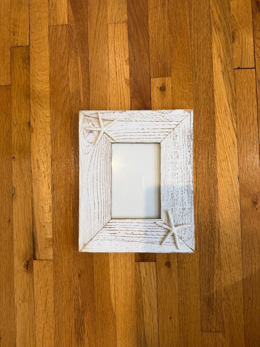 Coastal White Distressed Starfish Picture Frame - Home Accents